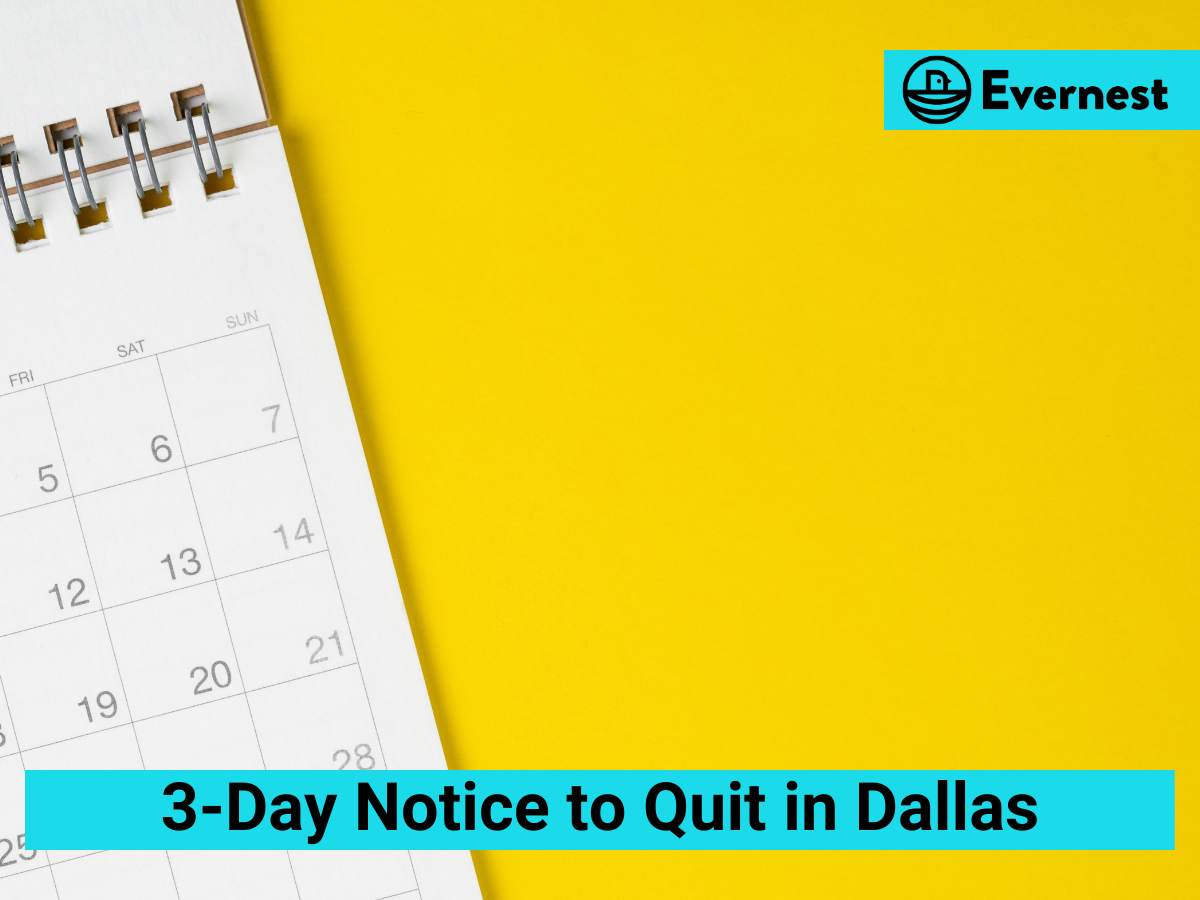 Understanding the 3-Day Notice to Quit in Dallas